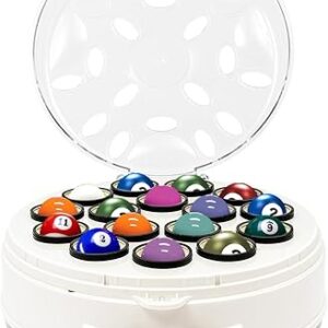 16 Ball Automatic Pool Balls Cleaner, Tabletop Electric Billiard Ball Cleaner, 180W Balls Billiard Ball Polisher, Use for Billiards Manufacturers, Billiards Clubs, Training Venues, etc.