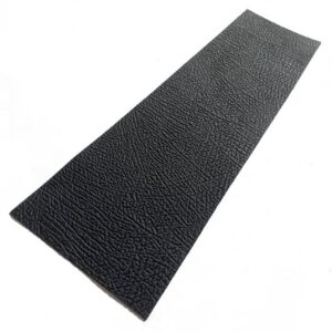 Black Wild Bull Embossed Cowhide Leather