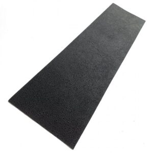 Black XXX Embossed Cowhide Leather