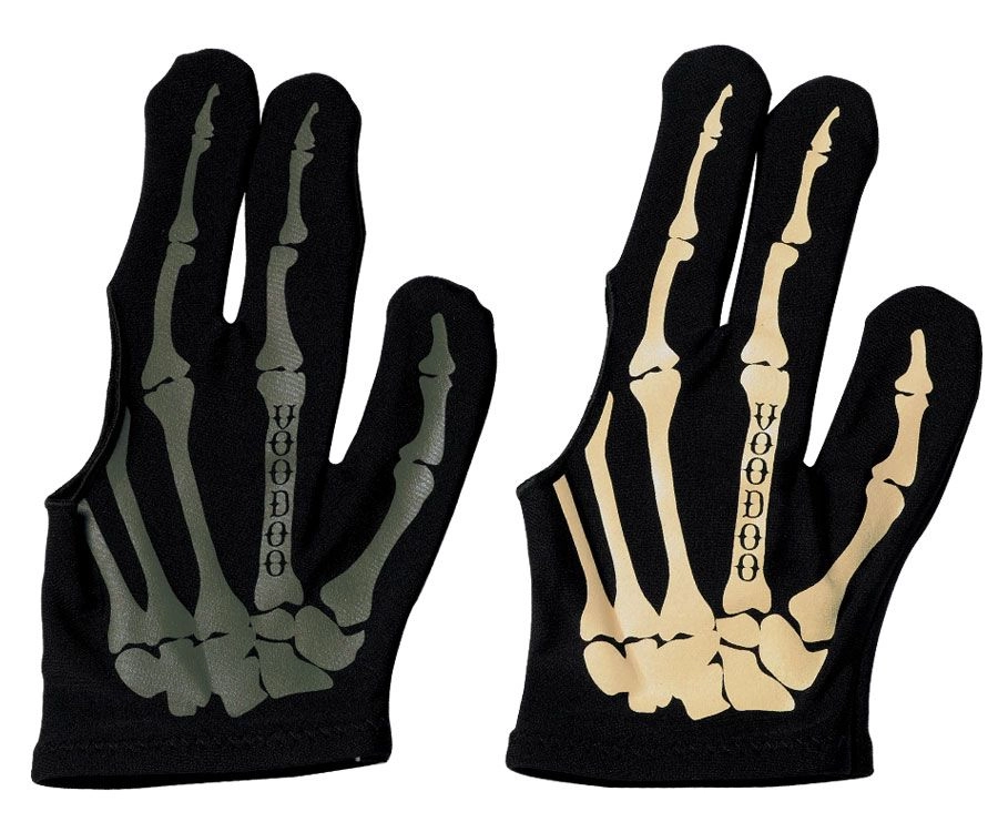 Voodoo Skeleton Pool and Billiard Gloves