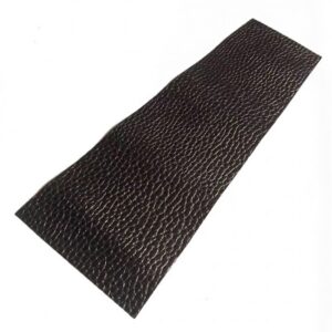 Dark Coffee Cobblestone Embossed Cowhide Leather