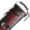 Instroke Vinyl Cowboy Black & Burgundy Pool Cue Case - 3x7