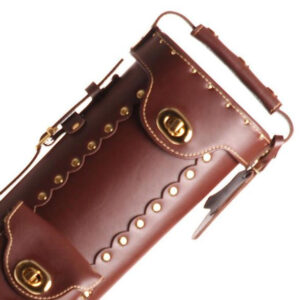 Instroke Leather Cowboy Brown Pool Cue Case - 2x4